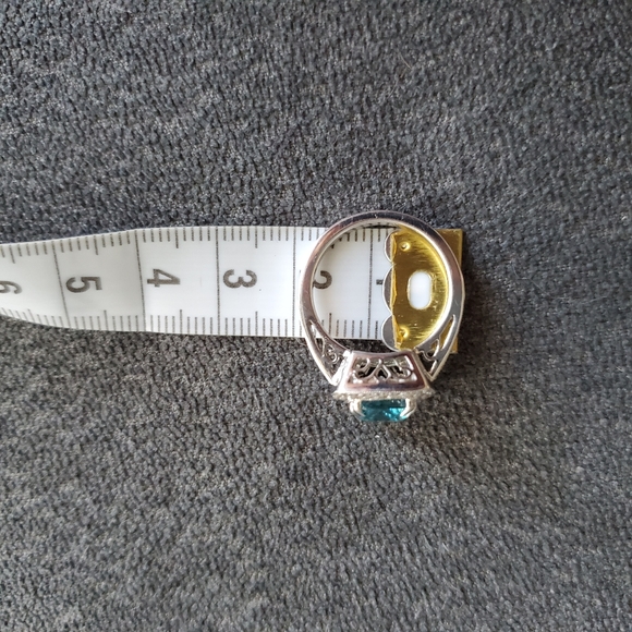 Stunning Blue Zircon Diamond Ring ๐ ๐ - Picture 15 of 15